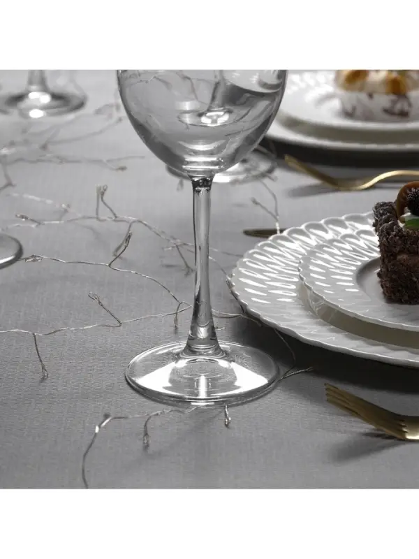 Гирлянда &laquo;Мишура&raquo; 2 м, роса, IP20, серебристая нить, 50 LED, от батареек CR2032&times;2, свечение мульти