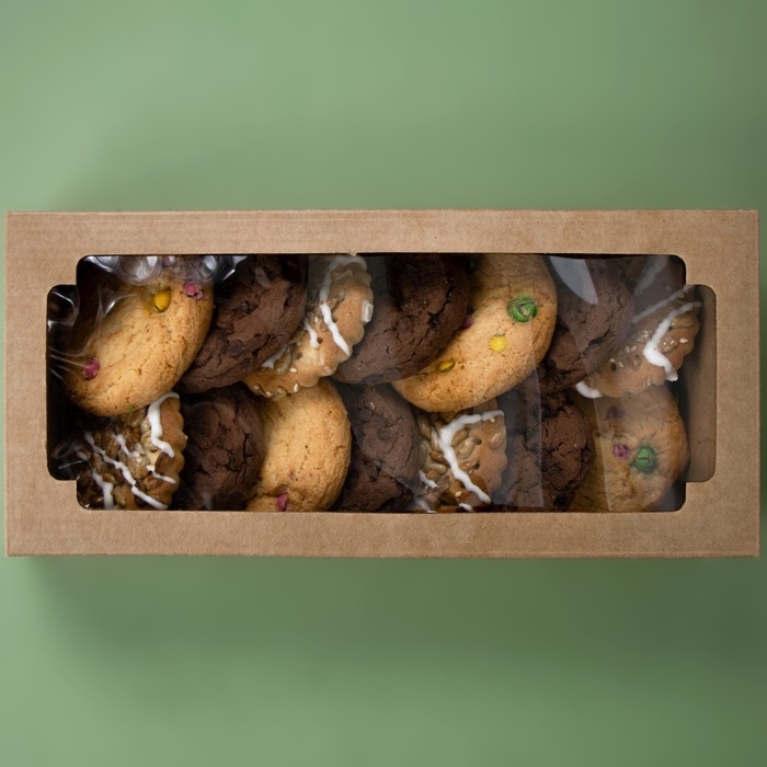 Коробка самосборная, с окном, крафт, бурая 16 х 35 х 12 см, набор 5 шт. Коробка самосборная, с окном, крафт, бурая 16 х 35 х 12 см, набор 5 шт.