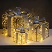 Светодиодная фигура &laquo;Подарки&raquo; 20&times;15&times;10 см, 35 LED, батарейки AAх2 (не в комплекте), свечение теплое белое