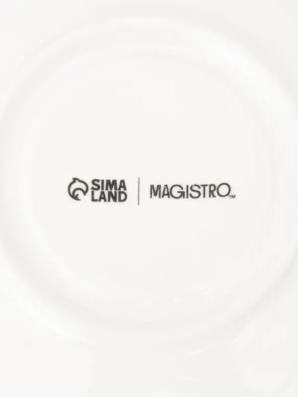 Чайная пара Magistro &laquo;Бланш&raquo;, чашка 250 мл, блюдце d=15.5 см, фарфор, белая