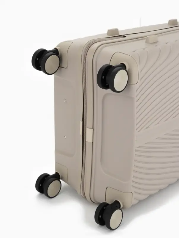 Чемодан на колёсах, 24", кодовый замок, 40&times;24&times;65 см, бежевый
