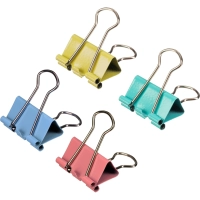 Зажимы для бумаг цветные 25мм 12шт/уп Attache, в картонной коробке