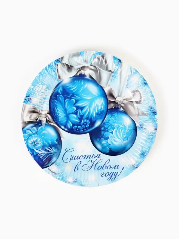 Набор бумажной посуды «Счастья в Новом году», 12 персон Набор бумажной посуды «Счастья в Новом году», 12 персон