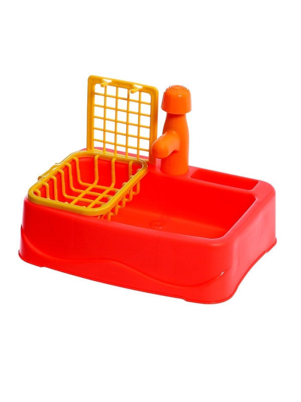 Игровой набор «Чистая кухня», функциональная раковина, посуда, продукты