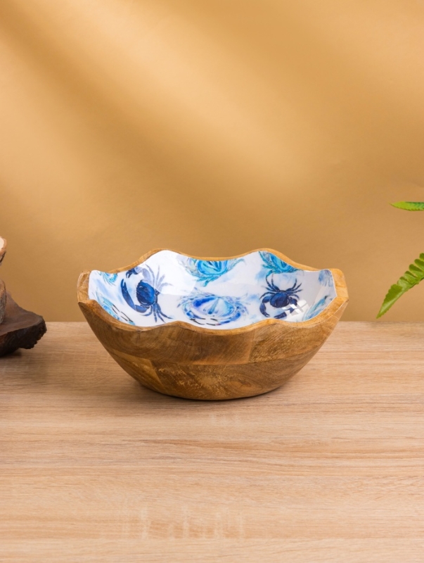 Салатник Салатник "Крабы" дерево манго 20х20х8 см