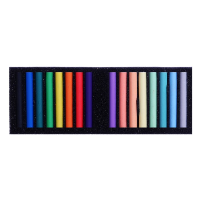 Пастель сухая, набор 16 цветов, Soft, Пастель сухая, набор 16 цветов, Soft, "Аква-Колор", № 1 (художественная)