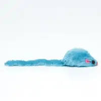 Игрушка для кошек "Мышь малая" цветная, 5 см, синяя