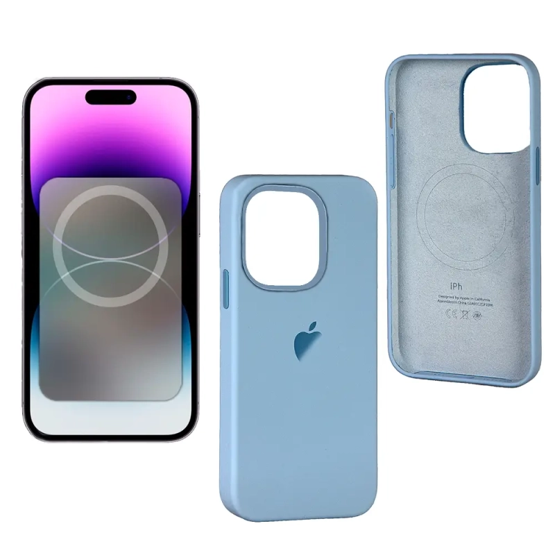 Чехол iPh 14 Pro Silicon Case 100% ORG Sky Чехол iPh 14 Pro Silicon Case 100% ORG Sky