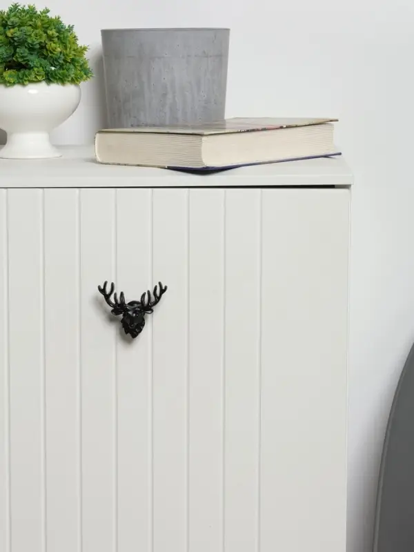 Ручка-кнопка CAPPIO PRO &laquo;Олень&raquo; 66&times;55 мм, цвет черный