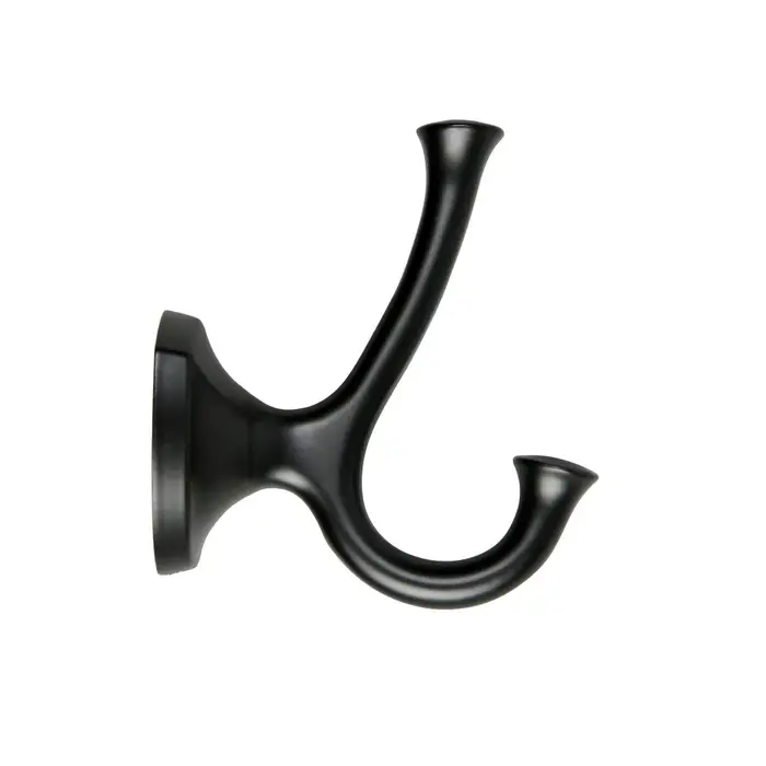 Крючок мебельный CAPPIO VALUE, двухрожковый, цвет черный