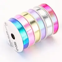 Лента упаковочная для декора и подарков, перламутровая с эффектом перелива, МИКС, 1.2 см &times; 5 м&plusmn;5%