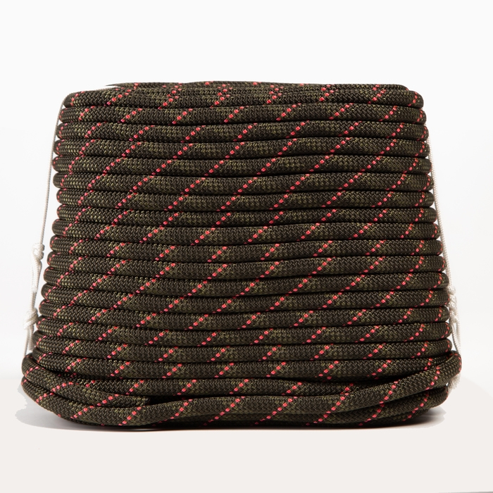 Веревка страховочно-спасательная  Веревка страховочно-спасательная "Высота" хаки, d= 8,0 мм, 50 м