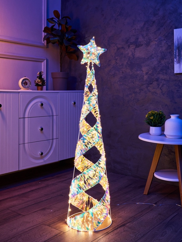 Фигура световая FROSTY  Фигура световая FROSTY "Елка", 120х30х30, 720 LED, 220V, свечение тёплое белое