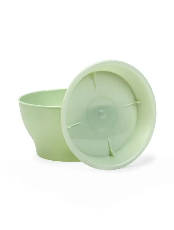 Горшок для цветов с поддоном 0,8 л d14 см h8 см "Фиалочка" зеленый