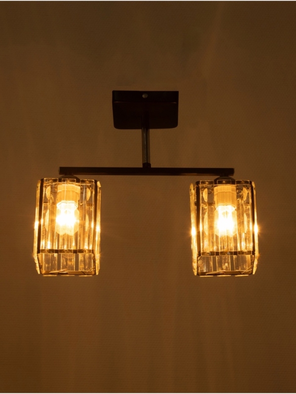 Люстра 6591191/2 E27 40Вт черный 42х12х24 см BayerLux Люстра 6591191/2 E27 40Вт черный 42х12х24 см BayerLux