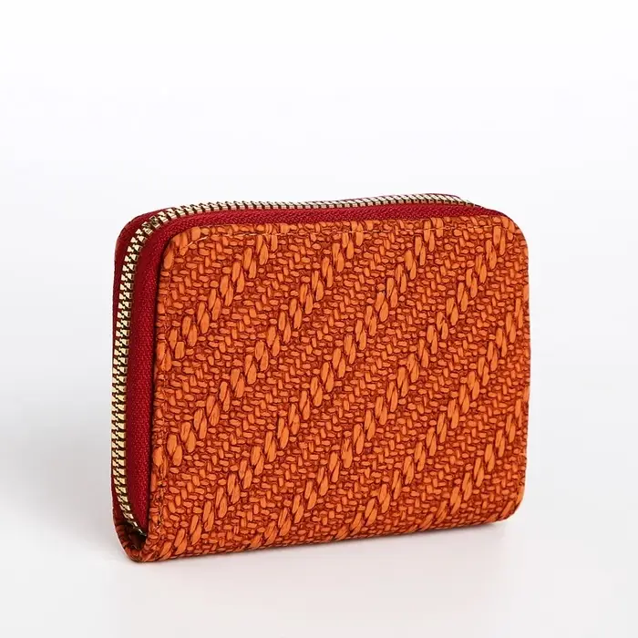 Кошелёк на молнии &laquo;Сердце&raquo;, красный