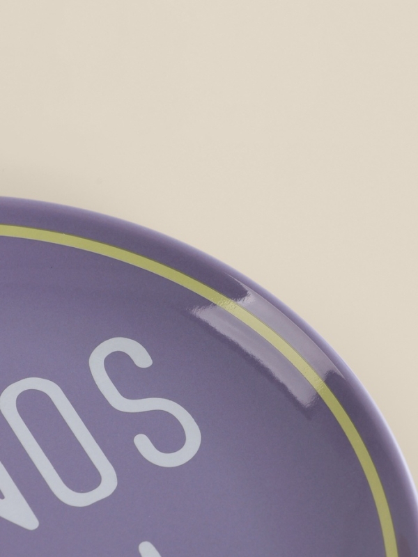 Тарелки SL Home «Уроки испанского: ¡Hasta mañana - Buenos dias», d=22 см, набор 2 шт., фарфор, белые, фиолетовые Тарелки SL Home «Уроки испанского: ¡Hasta mañana - Buenos dias», d=22 см, набор 2 шт., фарфор, белые, фиолетовые