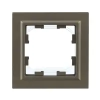 BRITE Рамка 1 пост IP44 РУ-1-БрШ-44 шампань