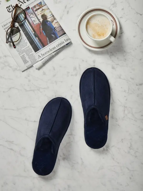 Тапочки Waltor, размер 36-40, темно-синие Тапочки Waltor, размер 36-40, темно-синие