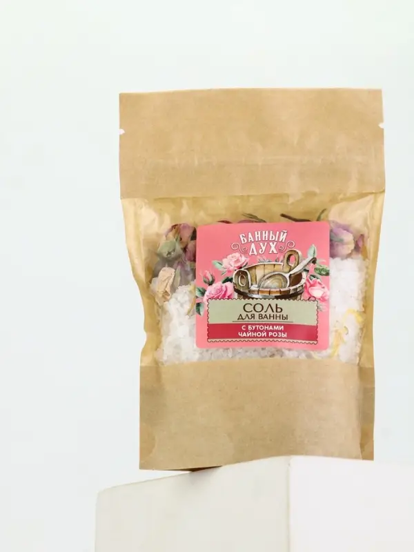 Банный Дух Соль для ванны с бутонами роз, 150 г.