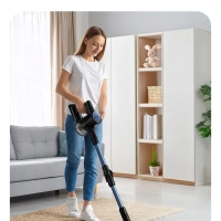 Пылесос вертикальный беспроводной для дома КТ-5372 (2 в 1)
