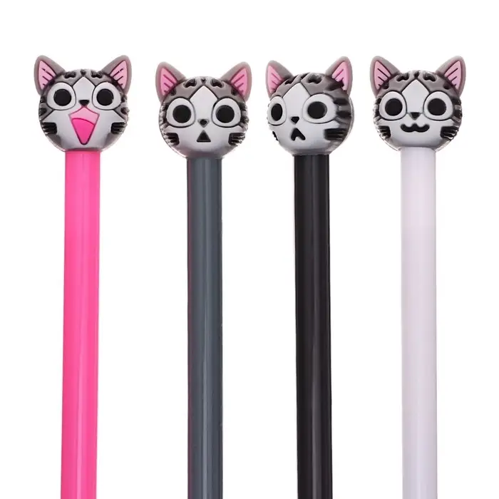 Ручка - прикол гелевая «Котенок», синий стержень, МИКС Ручка - прикол гелевая «Котенок», синий стержень, МИКС