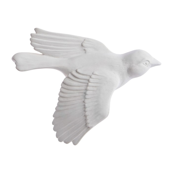 Декорация настенная, гипсовое панно Декорация настенная, гипсовое панно "Птицы" 3 шт, белые