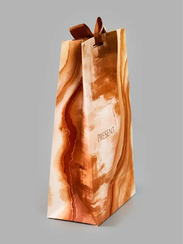 Пакет подарочный с лентой &laquo;Подарок&raquo;, 13&times;23&times;7 см