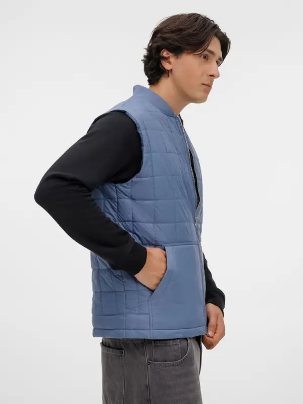 Жилет унисекс Warmbridge, синий (джинс), размер 3XL