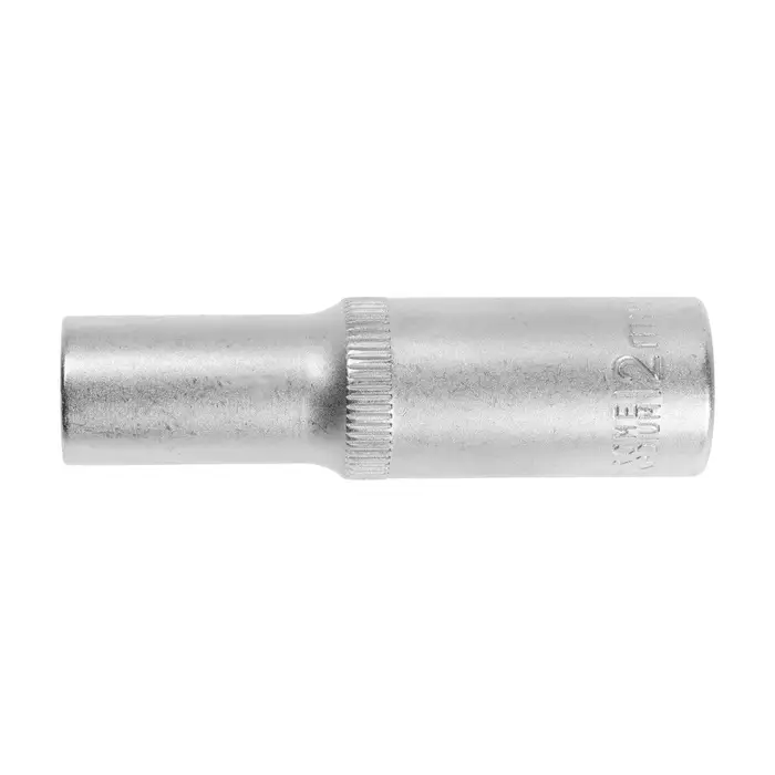 Головка торцевая шестигранная удлиненная ТУНДРА, под квадрат 1/2", 12 мм, CrV