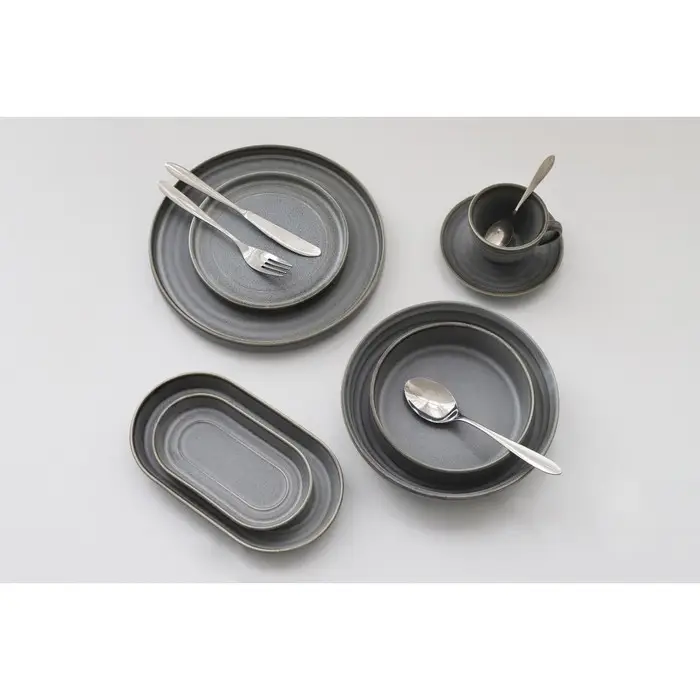 Тарелка подстановочная Magistro Urban, d=27.5 см, фарфор, серая