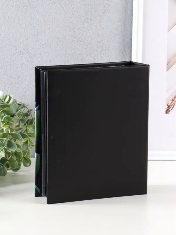 Фотоальбом 304ф 10X15см, ПП карм., 2ф на стр, черные страницы