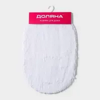 Коврик Доляна &laquo;Пушистик&raquo;, 38&times;59 см, белый