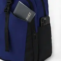 Рюкзак, 27*13*38,5 см, 2 отд 3н/карм, Комби, Водонепрон. дно, синий/черн