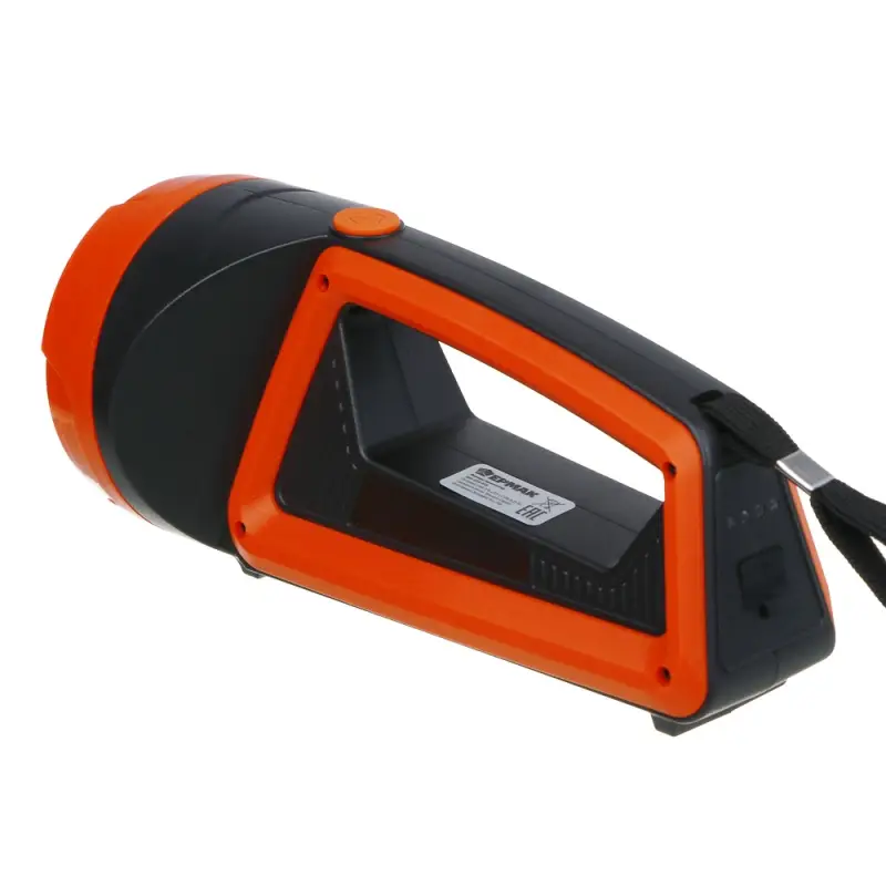 Фонарь прожектор тм ЕРМАК, LED + COB, 6 режимов, 2400мАч, USB кабель, 9х9х20см, пластик