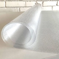 Скатерть на стол гиб.стекло Dekorelle 120х80см рифленая толщ 0,8мм прозрач