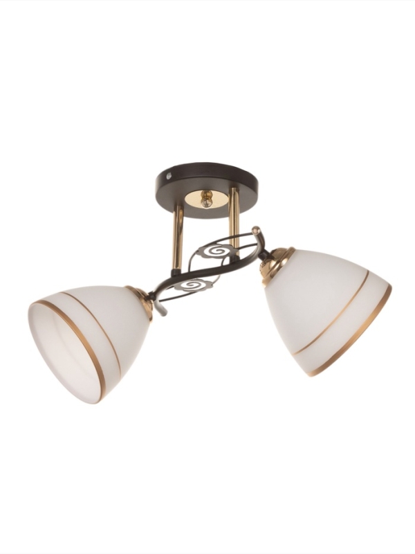 Люстра Люстра "Кира" 2х40Вт Е27 черный/золото