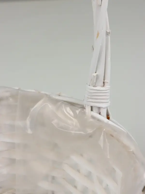 Корзина плетеная (ива), D30х20 H11 HH34 B24х16, 1 шт., белый