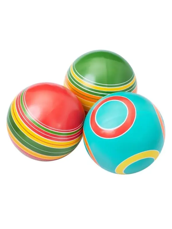 Мяч резиновый, диаметр 20 см, цвета МИКС
