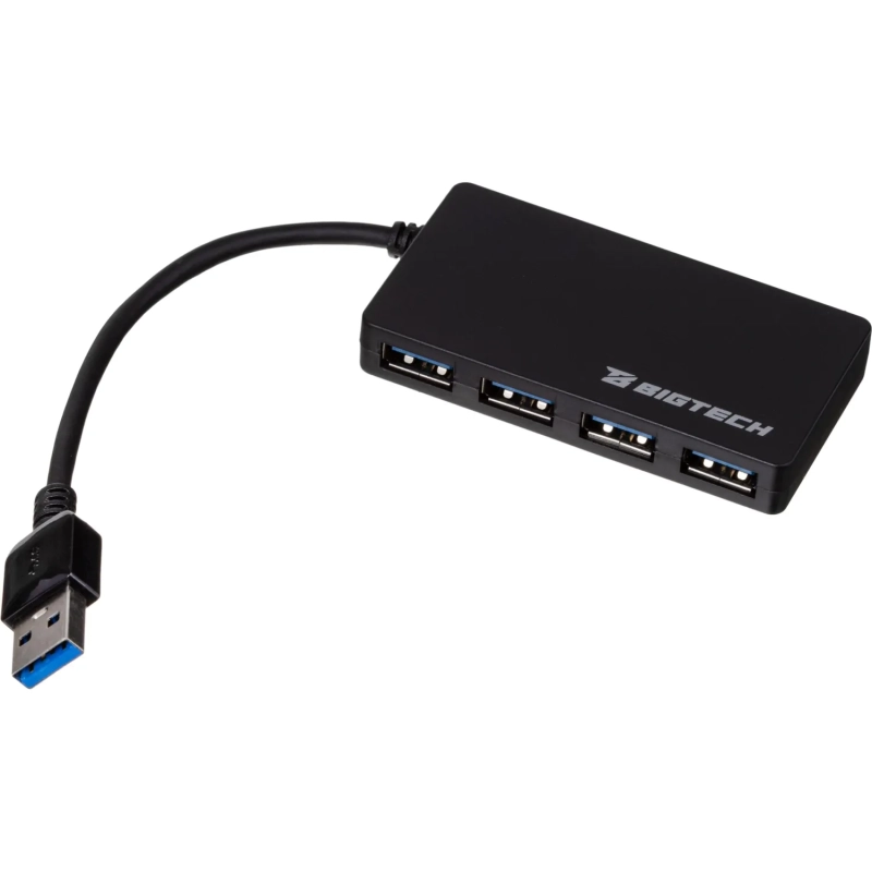 Разветвитель USB  HS005 USB 3.0x4/черный
