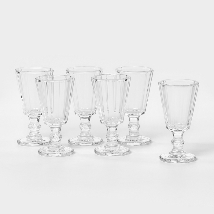 Набор стеклянных рюмок, 25 мл, d=4 см, h=8 см Набор стеклянных рюмок, 25 мл, d=4 см, h=8 см