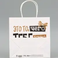 Пакет подарочный крафтовый &laquo;То, чего точно нет&raquo;, 22&times;22&times;11 см