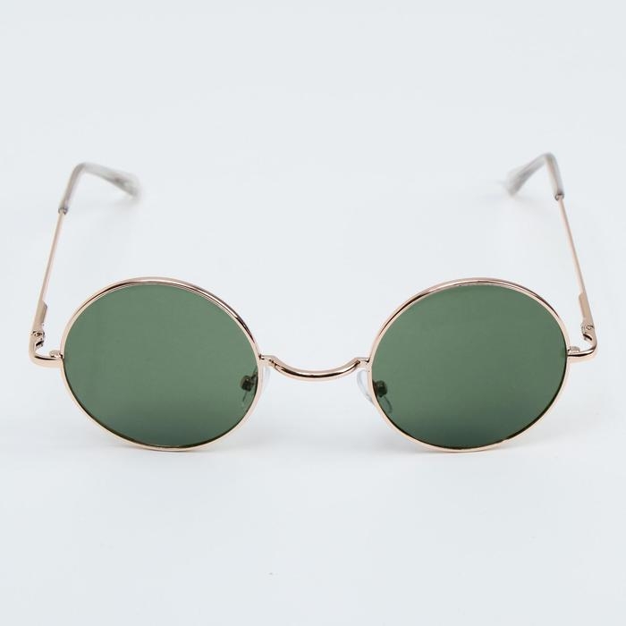 Очки солнцезащитные OneSun, uv 400, 14 х 13 х 4.6 см, линза 4.6 х 4.6 см, зеленые