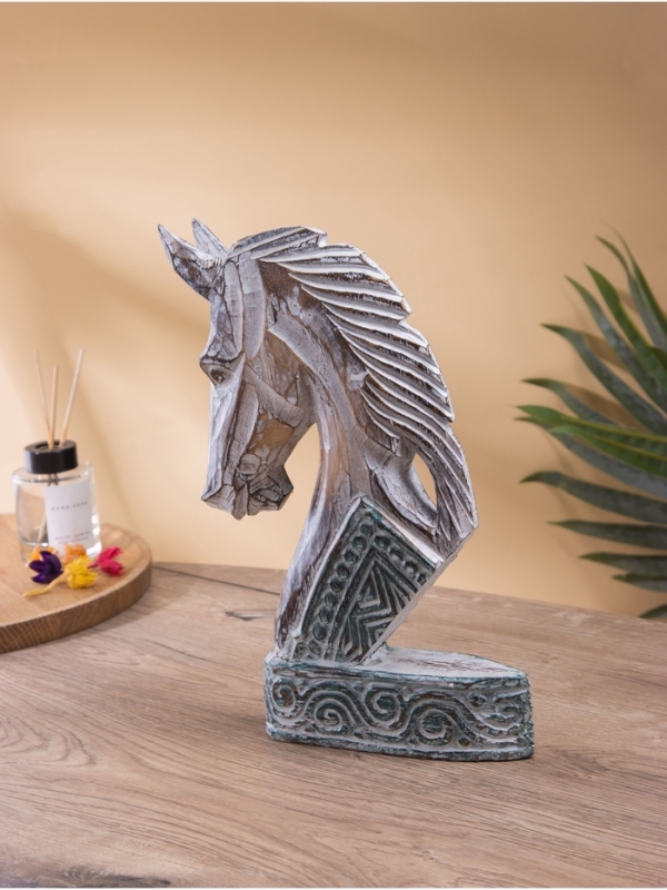 Сувенир резной дерево Сувенир резной дерево "Голова коня", 18х5х30 см