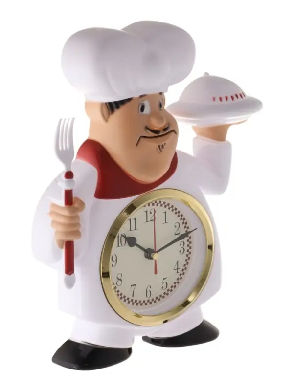 Часы настенные интерьерные &laquo;Кушать подано&raquo;, серия: Кухня, бесшумные, плавный ход, 22&times;28 см, от батарейки 1&times;АА