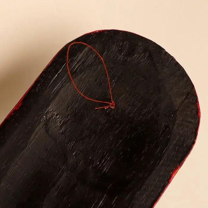 Маска настенная дерево Маска настенная дерево "Абориген коричневый с желтым узором" 3х12х50 см