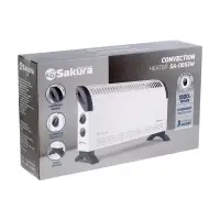 Конвектор электрический Sakura SA-0653W, 1800 Вт, до 18 м², напольный, механический термостат