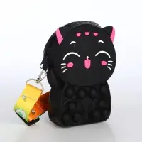 Сумка детская для девочки на молнии «Выбражулька», pop it, цвет чёрный Сумка детская для девочки на молнии «Выбражулька», pop it, цвет чёрный