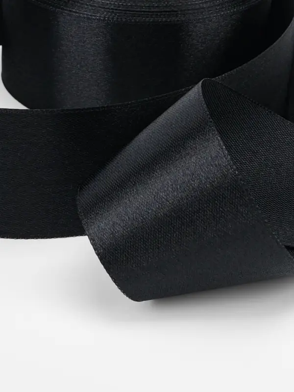 Лента атласная, 40 мм, 23&plusmn;1 м, чёрная №39