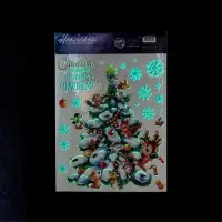 Наклейки новогодние, интерьерные со светящимся слоем &laquo;Много счастья в Новом Году&raquo;, 21&times;29.5 см